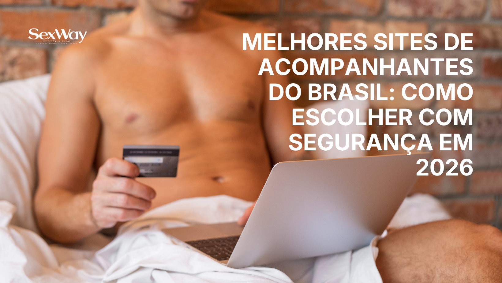 Homem na cama procurando sexo